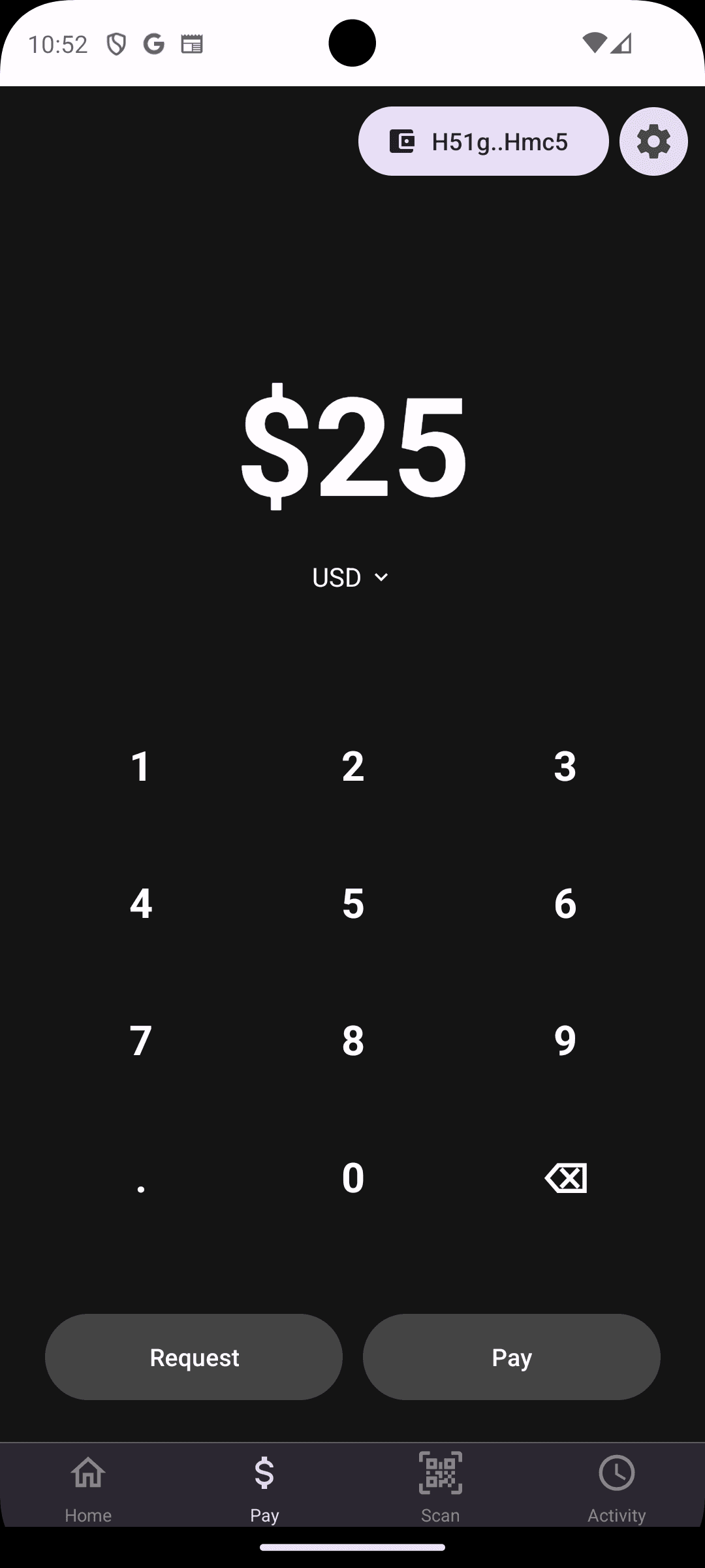 Payment Screen