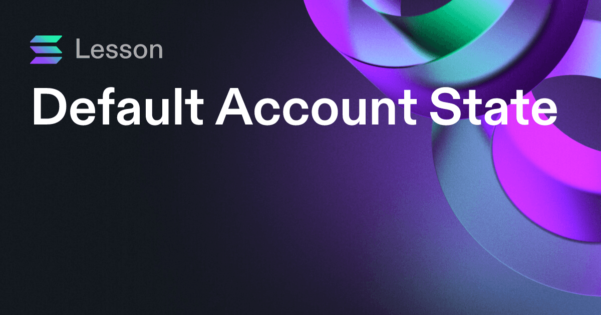 Default Account State